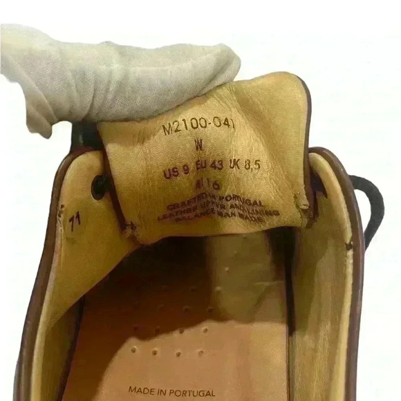 Samuel Hubbard Founder M2100 Mens Brown Leather Lace Oxford Shoes Vibram US 9 - Picture 9 of 13